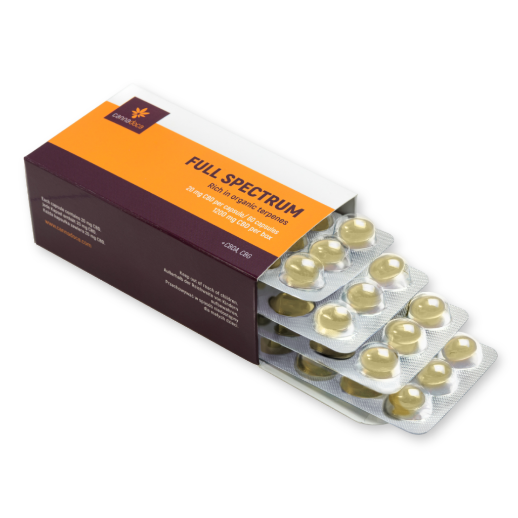 cbda-capsules-full-spectrum-1200-mg-open-box CBDA capsules full spectrum 1200 mg